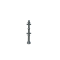 Dekorativ puller i aluminium | serie 495.01B | Tv�rstang St�lr�r � 33,7 mm, l�ngde: 2000 mm, varmgalvaniseret og lakeret antracitgr� (metallisk gr�) Tv�rstang, inkl. aluminiumsforbindelsessokler til lige vandret position